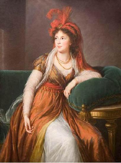 elisabeth vigee-lebrun Portrait of Princess Galitzin oil painting image